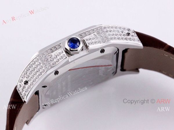 Buy Replica Cartier Santos Diamond Automatic Wrist SS Chocolate Dial Buy Replica Cartier Santos Diamond Automatic Wrist SS Chocolate Dial