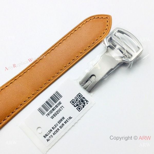(GB) SWISS Replica Cartier Santos De SS Brown Leather Strap Watch (GB) SWISS Replica Cartier Santos De SS Brown Leather Strap Watch