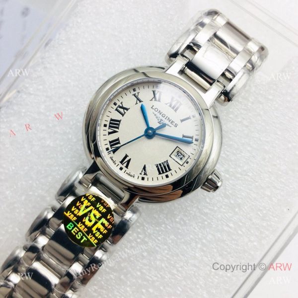 (VSF) Best Replica Longines PrimaLuna Watch Stainless Steel Roman Dial (VSF) Best Replica Longines PrimaLuna Watch Stainless Steel Roman Dial