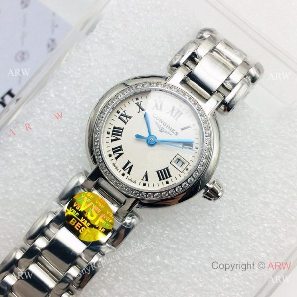 (VSF) Swiss Copy Longines PrimaLuna Stainless Steel Diamond Watch (VSF) Swiss Copy Longines PrimaLuna Stainless Steel Diamond Watch