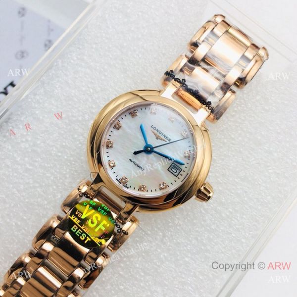 Swiss Grade Copy Longines PrimaLuna VS Factory L592 Watch Mother-Of-Pearl Dial Swiss Grade Copy Longines PrimaLuna VS Factory L592 Watch Mother-Of-Pearl Dial