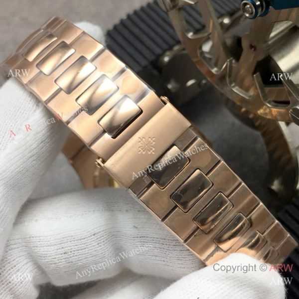 Swiss Grade Copy Patek Philippe Nautilus GBF CAL.324 Rose Gold White Dial Watch Swiss Grade Copy Patek Philippe Nautilus GBF CAL.324 Rose Gold White Dial Watch