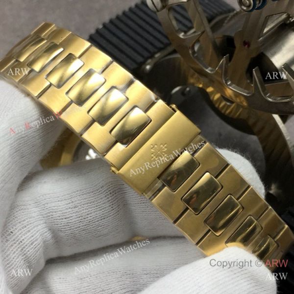 Grade 1A Replica Patek Philippe Nautilus GB Factory Cal.324 Yellow Gold Black Dial Watch Grade 1A Replica Patek Philippe Nautilus GB Factory Cal.324 Yellow Gold Black Dial Watch