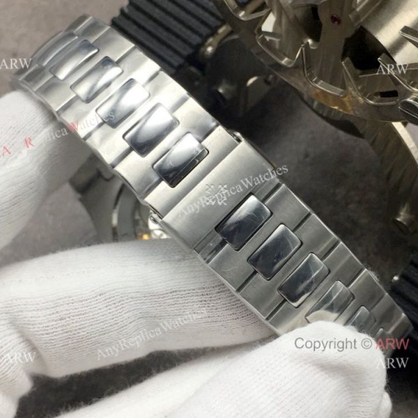 Swiss Copy Patek Philippe Nautilus White Dial Stainless Steel Watch GB Factory Swiss Copy Patek Philippe Nautilus White Dial Stainless Steel Watch GB Factory