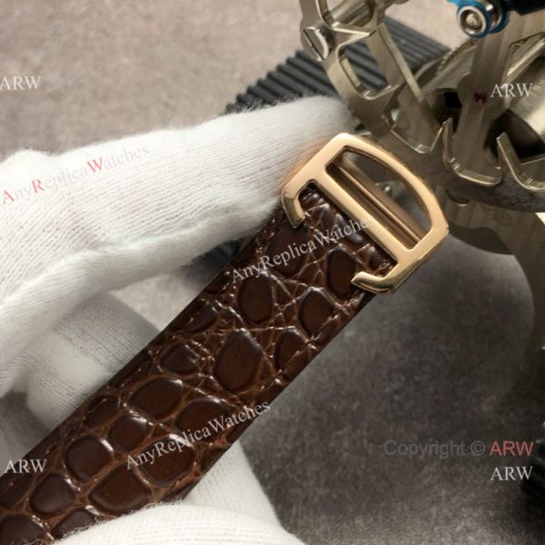 (GBF) Swiss Replica Cartier Ronde Solo De Watch Rose Gold Brown Leather Strap (GBF) Swiss Replica Cartier Ronde Solo De Watch Rose Gold Brown Leather Strap