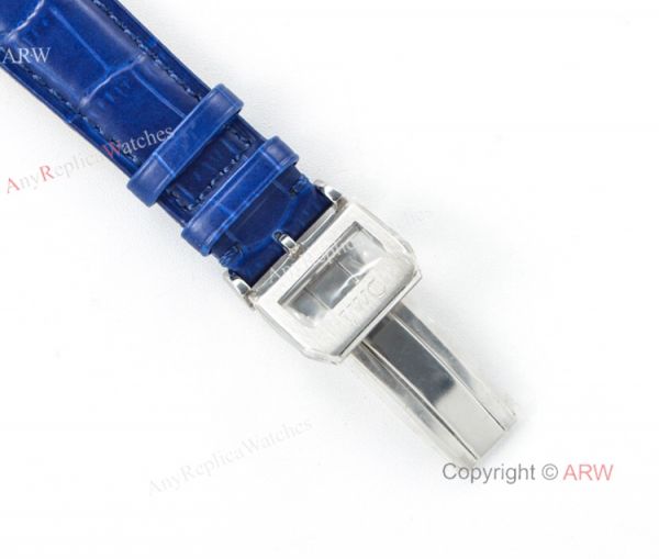 Swiss 7750 IWC Schaffhausen Portuguese Replica Watch SS Blue Leather Strap Swiss 7750 IWC Schaffhausen Portuguese Replica Watch SS Blue Leather Strap