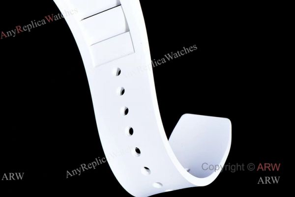 KV Factory Richard Mille RM 011 White Rubber Band Replica Watches For Men KV Factory Richard Mille RM 011 White Rubber Band Replica Watches For Men