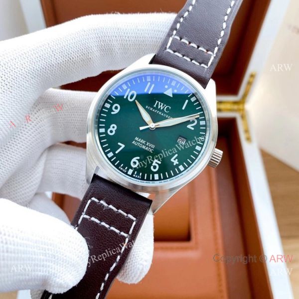 High Quality Copy IWC Big Pilots Mark XVII Watches Green Dial High Quality Copy IWC Big Pilots Mark XVII Watches Green Dial