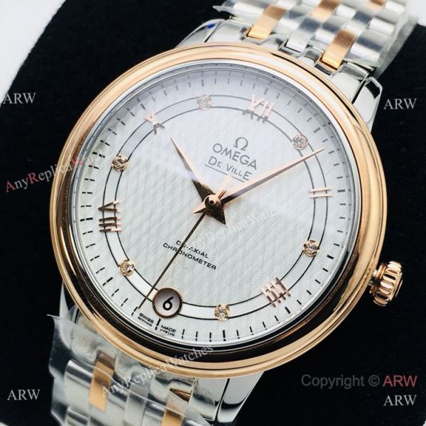 (VS) Omega De Ville Prestige 2-Tone Rose Gold Watch with 2892 Movement (VS) Omega De Ville Prestige 2-Tone Rose Gold Watch with 2892 Movement