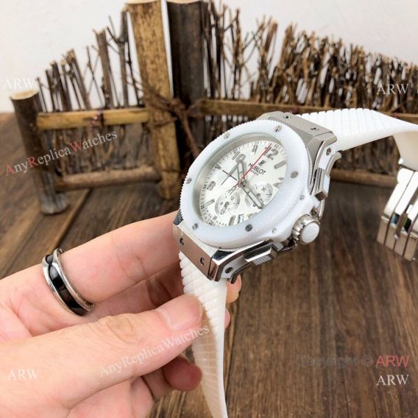 New Hublot Big Bang Evolution Watches SS Ceramic Bezel 44mm New Hublot Big Bang Evolution Watches SS Ceramic Bezel 44mm