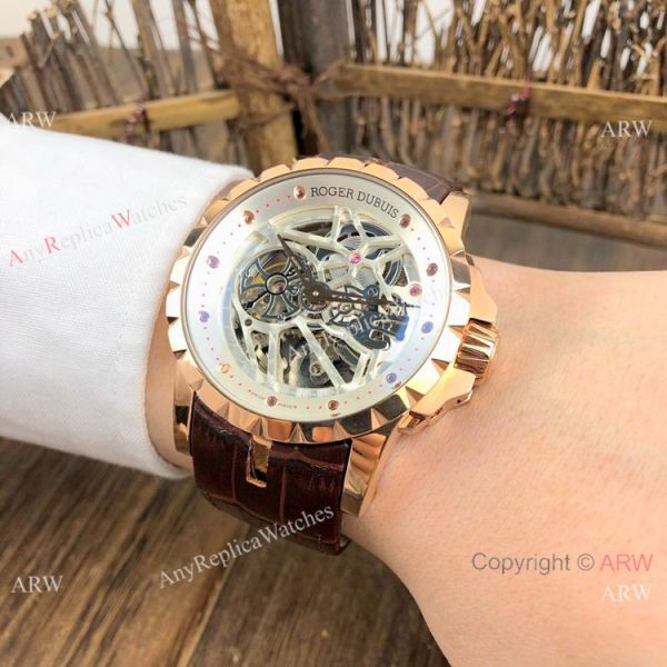 New Replica Roger Dubuis Excalibur Skeleton Watch Rose Gold Case New Replica Roger Dubuis Excalibur Skeleton Watch Rose Gold Case