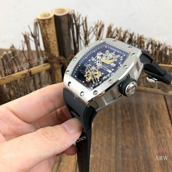 New Copy Richard Mille RM38-01 Gray Rubber Men Watches New Copy Richard Mille RM38-01 Gray Rubber Men Watches