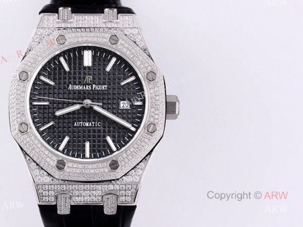 Swiss Audemars Piguet Replica Watch AP Royal Oak Full Diamond Watch Swiss Audemars Piguet Replica Watch AP Royal Oak Full Diamond Watch