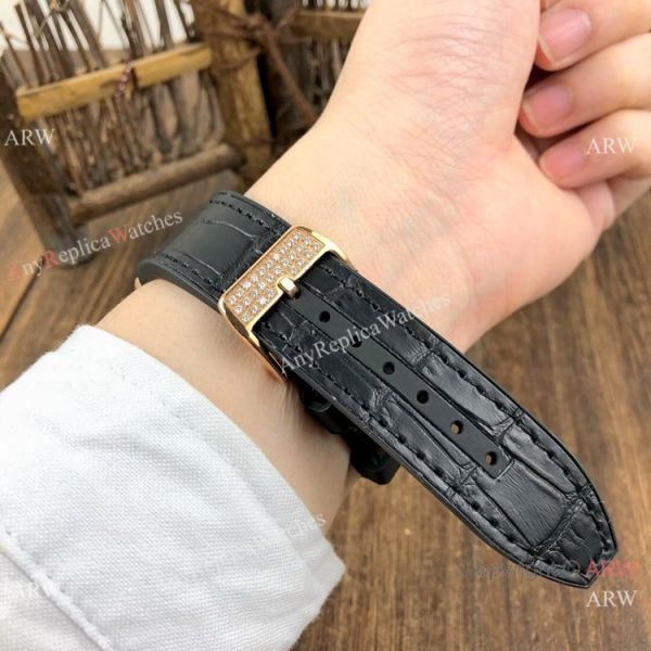 Copy Franck Muller Geneve Vanguard Diamond Watch Rose Gold Black Dial Copy Franck Muller Geneve Vanguard Diamond Watch Rose Gold Black Dial