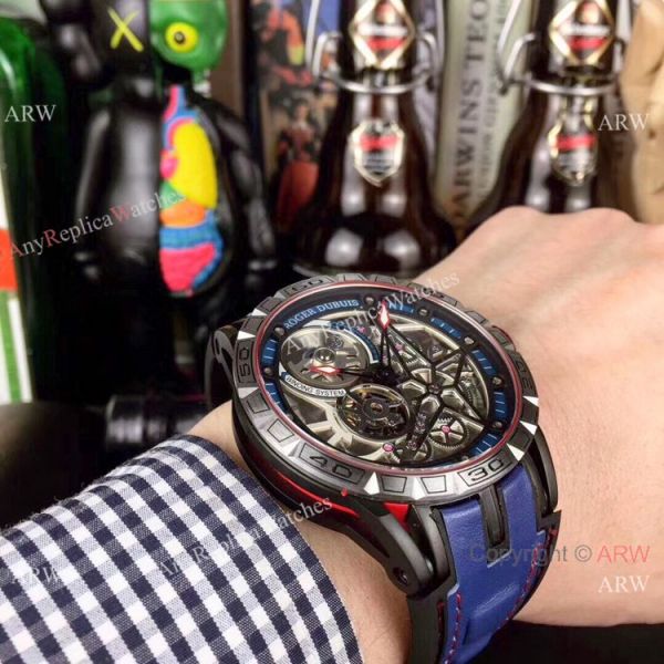 Roger Dubuis Excalibur Spider Black Plated Titanium Case Replica Watch Roger Dubuis Excalibur Spider Black Plated Titanium Case Replica Watch