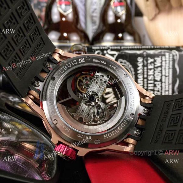 Roger Dubuis Excalibur Spider Rose Gold Skeleton Watches Replica Roger Dubuis Excalibur Spider Rose Gold Skeleton Watches Replica