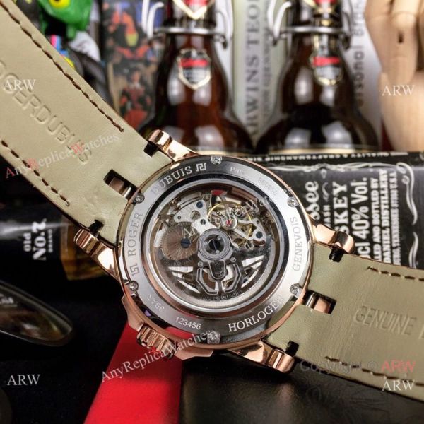Roger Dubuis Excalibur Spider Men Watches Rose Gold Skeleton Face Roger Dubuis Excalibur Spider Men Watches Rose Gold Skeleton Face