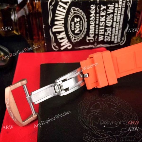 Copy Roger Dubuis Excalibur Quatuor Men Watches Red Rubber Strap Rose Gold Case Copy Roger Dubuis Excalibur Quatuor Men Watches Red Rubber Strap Rose Gold Case