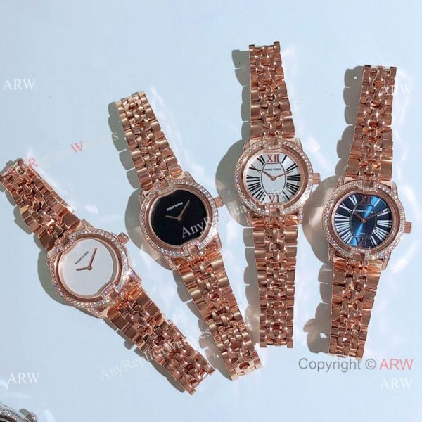 Copy Roger Dubuis Velvet Quartz Watches Rose Gold Black Dial Copy Roger Dubuis Velvet Quartz Watches Rose Gold Black Dial