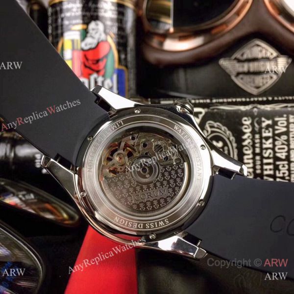 AAA Replica Corum Bubble Skull Watch Stainless Steel Tattoo Blue Dial AAA Replica Corum Bubble Skull Watch Stainless Steel Tattoo Blue Dial