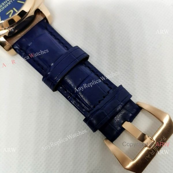 Replica Officine Panerai Luminor Watch 44MM Rose Gold Blue Dial Replica Officine Panerai Luminor Watch 44MM Rose Gold Blue Dial
