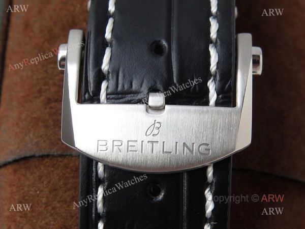 (BLS) New Breitling Premier Chronograph Replica Watch Black Dial Black Leather Strap (BLS) New Breitling Premier Chronograph Replica Watch Black Dial Black Leather Strap