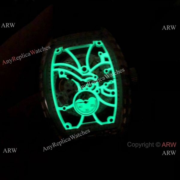 New Copy Franck Muller Cintree Curvex Skeleton Diamond Baguette Watches New Copy Franck Muller Cintree Curvex Skeleton Diamond Baguette Watches