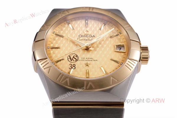 (VS) Swiss Replica Omega Constellation Gold Face Mens Watch New Dial (VS) Swiss Replica Omega Constellation Gold Face Mens Watch New Dial