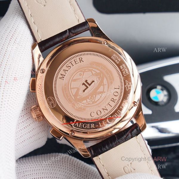 Swiss 7750 Jaeger Lecoultre Master Chronograph Rose Gold Replica Watch 40mm Swiss 7750 Jaeger Lecoultre Master Chronograph Rose Gold Replica Watch 40mm