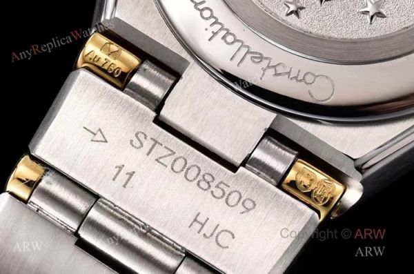 GF Factory Swiss Replica Omega Constellation Two Tone Ladies Watch With Black Aventurine Dial GF Factory Swiss Replica Omega Constellation Two Tone Ladies Watch With Black Aventurine Dial