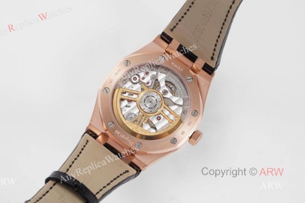 BF Factory Audemars Piguet Royal Oak 41mm Rose Gold Leather Strap Watch AAA Replica BF Factory Audemars Piguet Royal Oak 41mm Rose Gold Leather Strap Watch AAA Replica