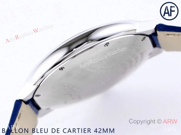 AF Swiss Grade Copy Cartier Ballon Bleu Watch 42mm Blue Dial AF Swiss Grade Copy Cartier Ballon Bleu Watch 42mm Blue Dial