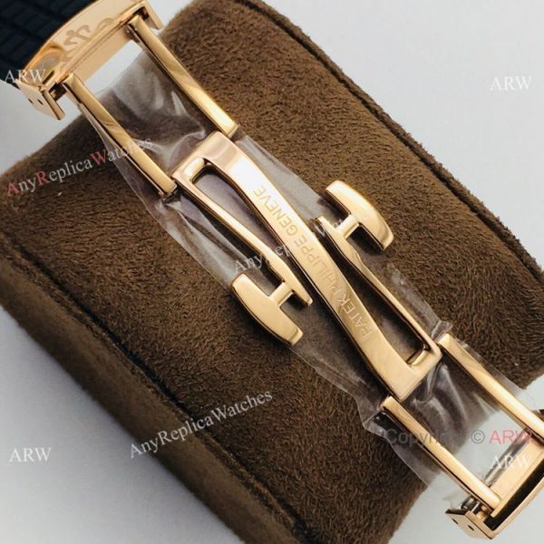 PFF Swiss Patek Philippe Aquanaut Luce Quartz Watch Rose Gold Black Dial PFF Swiss Patek Philippe Aquanaut Luce Quartz Watch Rose Gold Black Dial