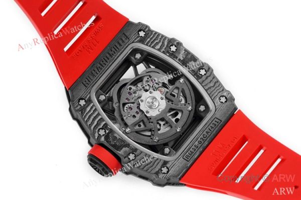 Swiss 1:1 Replica Richard Mille Rafael Nadal RM35-02 Watch Red Rubber Strap Swiss 1:1 Replica Richard Mille Rafael Nadal RM35-02 Watch Red Rubber Strap