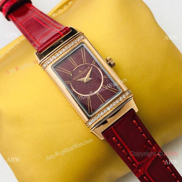 Swiss Copy Jaeger-LeCoultre Reverso One Duetto Rose Gold Diamond Watch Lady 20mm Swiss Copy Jaeger-LeCoultre Reverso One Duetto Rose Gold Diamond Watch Lady 20mm