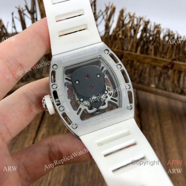 Luxury Replica Richard Mille Diamond Skull RM52-01 Watches Black Rubber Strap Luxury Replica Richard Mille Diamond Skull RM52-01 Watches Black Rubber Strap