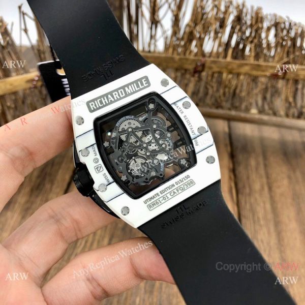 Swiss Quality Richard Mille RM61-01 Yohan Blake Replica Watch Carbon Skeleton Swiss Quality Richard Mille RM61-01 Yohan Blake Replica Watch Carbon Skeleton