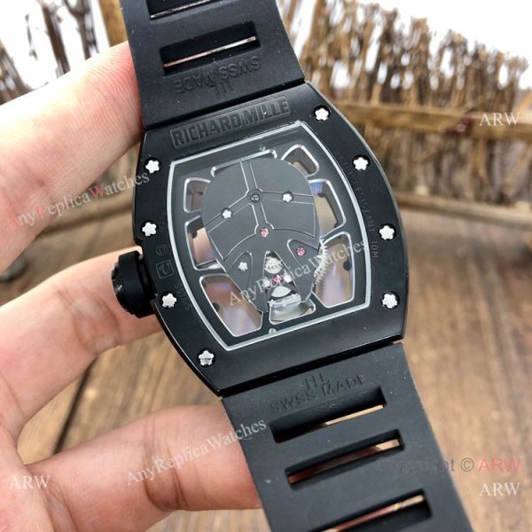 NEW! Copy Richard Mille RM52-06 Mask Watches Rose Gold Skull Diamond Case NEW! Copy Richard Mille RM52-06 Mask Watches Rose Gold Skull Diamond Case