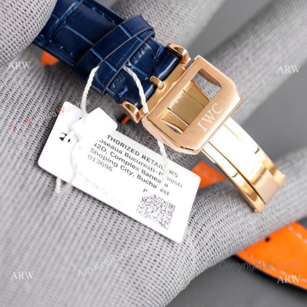 Swiss AAA IWC Portugieser Perpetual Calendar Replica Watch Rose Gold Blue Dial Swiss AAA IWC Portugieser Perpetual Calendar Replica Watch Rose Gold Blue Dial
