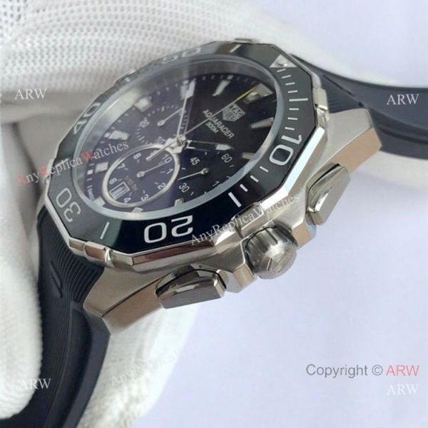 Tag Heuer Aquaracer Chronograph Watches Black Dial Rubber Strap Tag Heuer Aquaracer Chronograph Watches Black Dial Rubber Strap