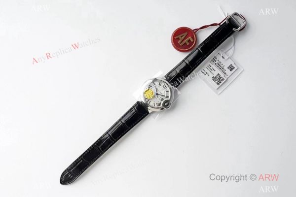 (AF) Ballon Bleu Cartier Replica Watch 33mm Black Leather Strap (AF) Ballon Bleu Cartier Replica Watch 33mm Black Leather Strap