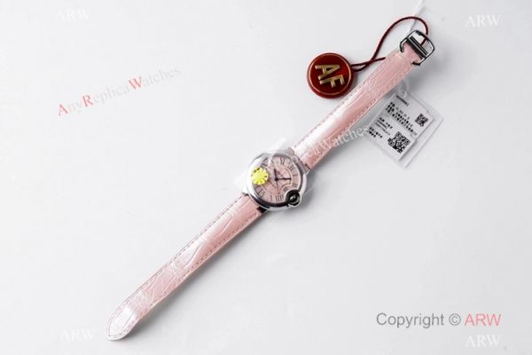 (AF) Swiss Replica Ballon Bleu Cartier Pink Watch 33mm Midsize (AF) Swiss Replica Ballon Bleu Cartier Pink Watch 33mm Midsize
