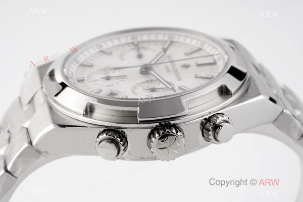 Swiss Replica Vacheron Constantin Overseas Chronograph 5500V White Dial Watch Swiss Replica Vacheron Constantin Overseas Chronograph 5500V White Dial Watch