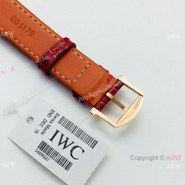 Swiss Copy IWC Portofino Rose Gold Diamond Bezel Lady Watch Swiss Copy IWC Portofino Rose Gold Diamond Bezel Lady Watch
