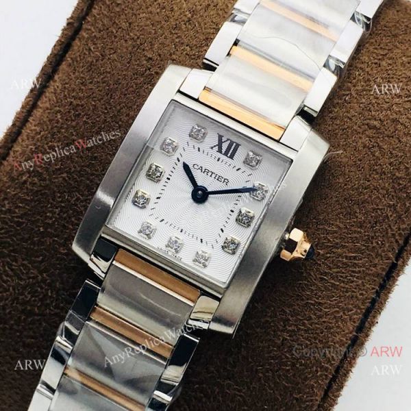 Super Clone Cartier CC 708177 Tank Francaise Lady Watch with Diamond Super Clone Cartier CC 708177 Tank Francaise Lady Watch with Diamond