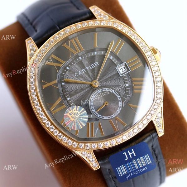 JH Factory Swiss Cartier Drive De Watches Rhodium Dial JH Factory Swiss Cartier Drive De Watches Rhodium Dial