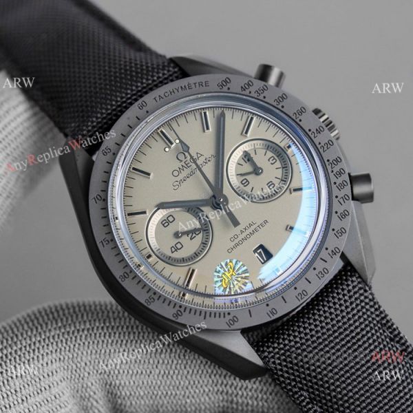 JH Omega Speedmaster Chronograph Dark Side of the Moon Watch Matte Case JH Omega Speedmaster Chronograph Dark Side of the Moon Watch Matte Case