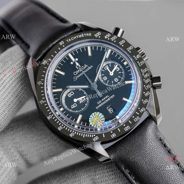 JH Omega Speedmaster Chronograph Swiss 9300 Watch Black Ceramic JH Omega Speedmaster Chronograph Swiss 9300 Watch Black Ceramic
