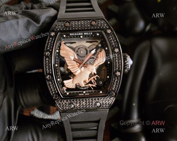 Unique Model Richard Mille RM 57-05 Eagle Dial With Rose Gold Diamonds Watch Replica Unique Model Richard Mille RM 57-05 Eagle Dial With Rose Gold Diamonds Watch Replica