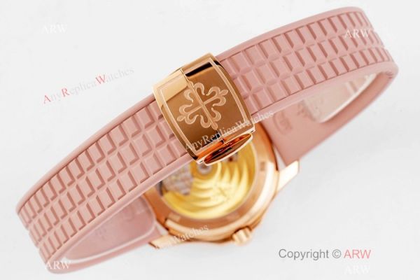 PPF Factory Patek Philippe Aquanaut Cal.324 Watch Copy Rose Gold and Pink PPF Factory Patek Philippe Aquanaut Cal.324 Watch Copy Rose Gold and Pink
